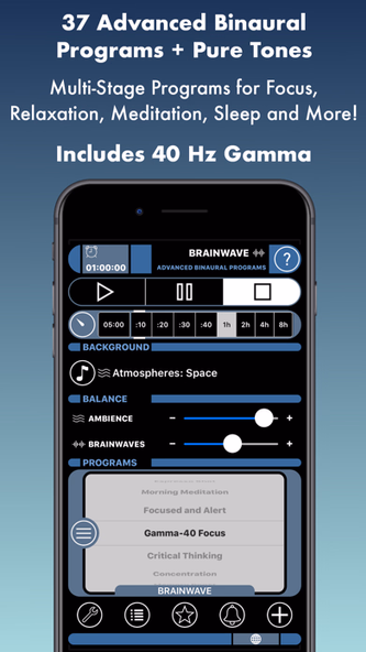 BrainWave: 37 Binaural Series™ Screenshot 1 - AppWisp.com BrainWave: 37 Binaural Series™ Screenshot 1 - AppWisp.com