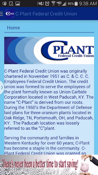 C-Plant Federal Credit Union Screenshot 4 - AppWisp.com C-Plant Federal Credit Union Screenshot 4 - AppWisp.com