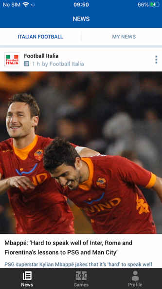 Football Italia Screenshot 4 - AppWisp.com Football Italia Screenshot 4 - AppWisp.com