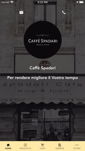 Caffè Spadari Screenshot 3 - AppWisp.com Caffè Spadari Screenshot 3 - AppWisp.com