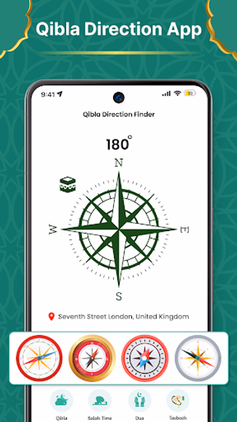Qibla finder Prayer Times Screenshot 1 - AppWisp.com Qibla finder Prayer Times Screenshot 1 - AppWisp.com