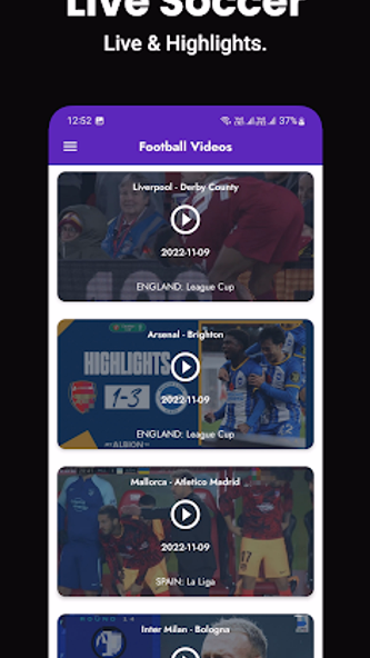 SoccerLyf TV Live Soccer Score Screenshot 3 - AppWisp.com SoccerLyf TV Live Soccer Score Screenshot 3 - AppWisp.com