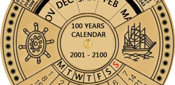 100 Years Calendar Header - AppWisp.com