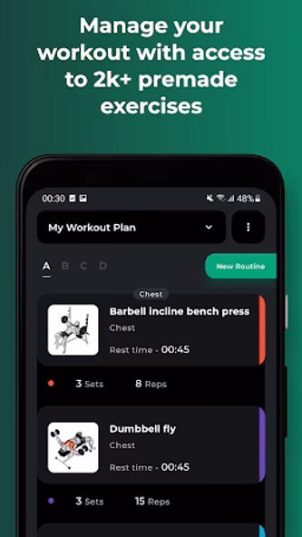 My Workout Plan - Gym Tracker Screenshot 1 - AppWisp.com My Workout Plan - Gym Tracker Screenshot 1 - AppWisp.com