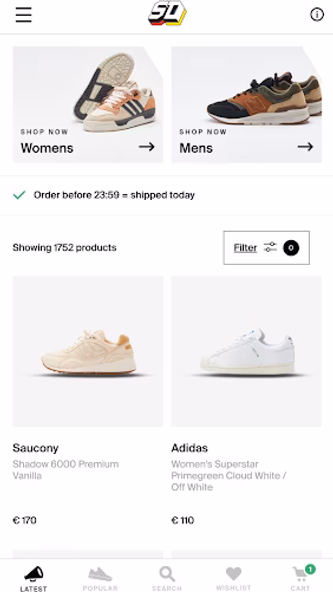 Sneaker District Screenshot 1 - AppWisp.com Sneaker District Screenshot 1 - AppWisp.com