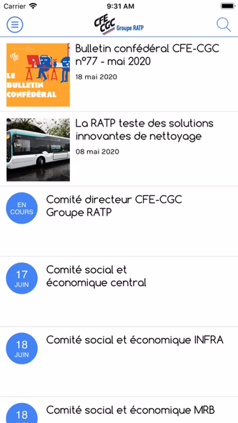 CFE-CGC Groupe RATP Screenshot 2 - AppWisp.com CFE-CGC Groupe RATP Screenshot 2 - AppWisp.com