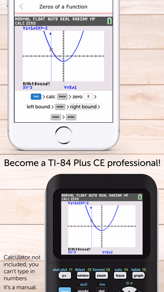 TI-84 CE Calculator Manual Screenshot 1 - AppWisp.com TI-84 CE Calculator Manual Screenshot 1 - AppWisp.com