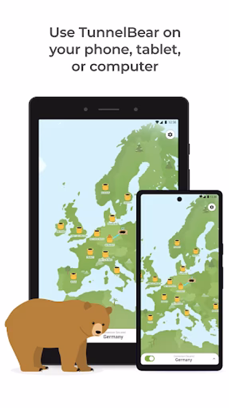 TunnelBear VPN Screenshot 3 - AppWisp.com TunnelBear VPN Screenshot 3 - AppWisp.com