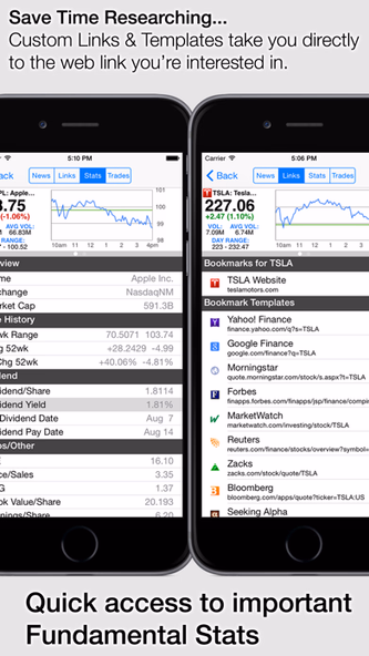 Stocks: Realtime Quotes Charts Screenshot 3 - AppWisp.com Stocks: Realtime Quotes Charts Screenshot 3 - AppWisp.com