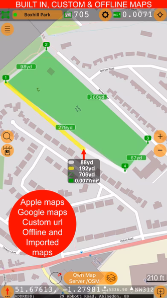 Planimeter 55. Measure on map. Screenshot 4 - AppWisp.com Planimeter 55. Measure on map. Screenshot 4 - AppWisp.com