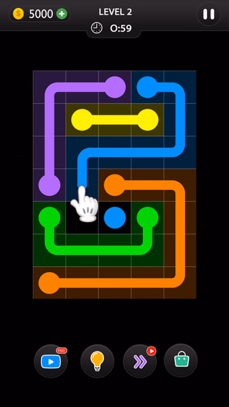 Dot Knot - Line & Color Puzzle Screenshot 1 - AppWisp.com Dot Knot - Line & Color Puzzle Screenshot 1 - AppWisp.com
