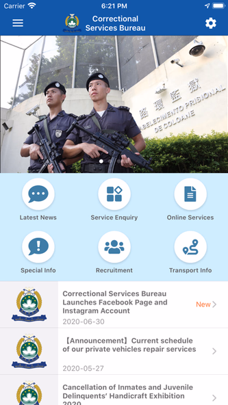 Correctional Services Bureau Screenshot 1 - AppWisp.com Correctional Services Bureau Screenshot 1 - AppWisp.com