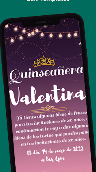 Quinceanera invitation Screenshot 2 - AppWisp.com Quinceanera invitation Screenshot 2 - AppWisp.com