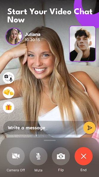 Boho: Random Live Video Chat Screenshot 3 - AppWisp.com Boho: Random Live Video Chat Screenshot 3 - AppWisp.com