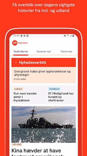 TV 2 Nyheder Screenshot 1 - AppWisp.com TV 2 Nyheder Screenshot 1 - AppWisp.com