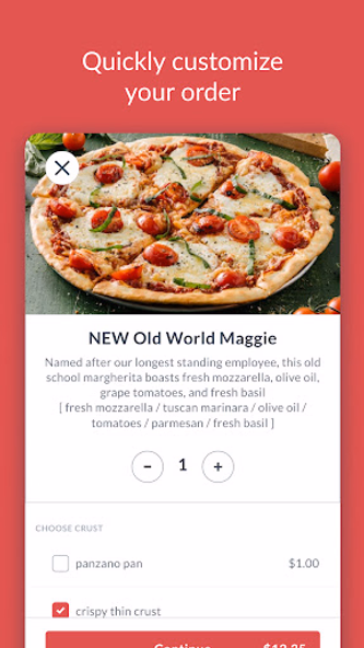 Pie Five Pizza Screenshot 2 - AppWisp.com Pie Five Pizza Screenshot 2 - AppWisp.com