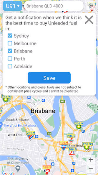 Petrol Spy Australia Screenshot 3 - AppWisp.com Petrol Spy Australia Screenshot 3 - AppWisp.com