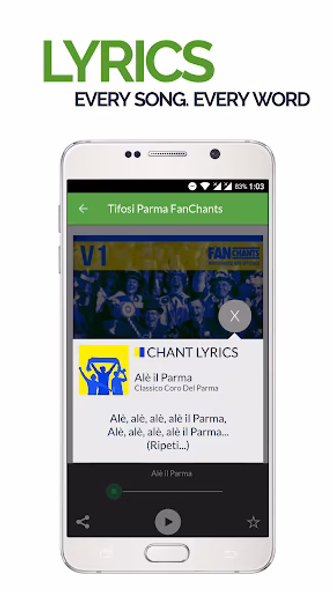 FanChants: Parma Fans Songs & Screenshot 3 - AppWisp.com FanChants: Parma Fans Songs & Screenshot 3 - AppWisp.com