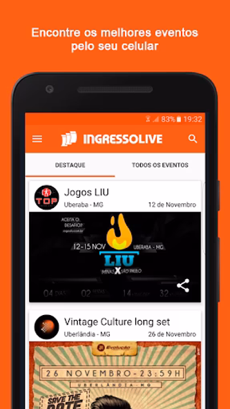 IngressoLive Screenshot 1 - AppWisp.com IngressoLive Screenshot 1 - AppWisp.com