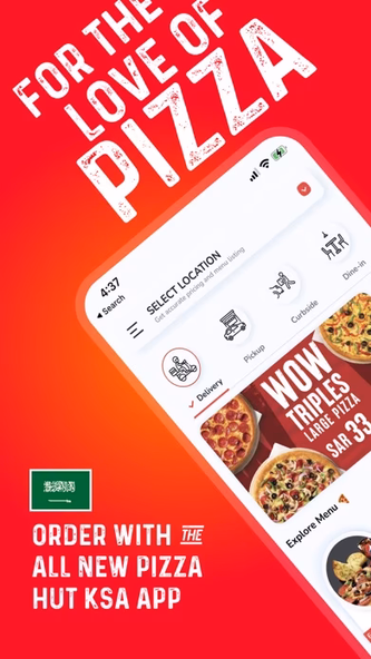 Pizza Hut KSA - Order Food Now Screenshot 1 - AppWisp.com Pizza Hut KSA - Order Food Now Screenshot 1 - AppWisp.com