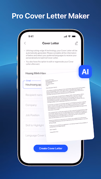 CV Maker and AI CV Builder Screenshot 2 - AppWisp.com CV Maker and AI CV Builder Screenshot 2 - AppWisp.com