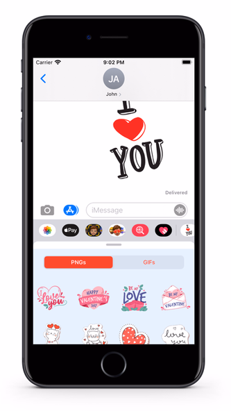 Valentines - GIFs & Stickers Screenshot 2 - AppWisp.com Valentines - GIFs & Stickers Screenshot 2 - AppWisp.com