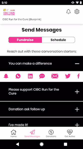 CIBC Run for the Cure Screenshot 3 - AppWisp.com CIBC Run for the Cure Screenshot 3 - AppWisp.com