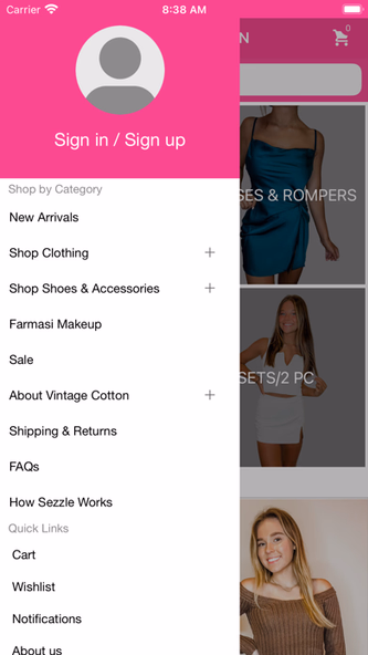 Vintage Cotton Boutique Screenshot 2 - AppWisp.com Vintage Cotton Boutique Screenshot 2 - AppWisp.com