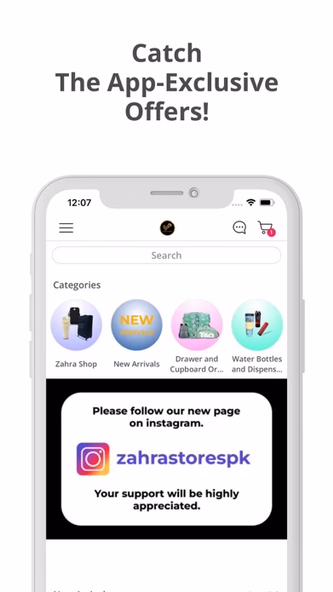 Zahra Stores Screenshot 1 - AppWisp.com Zahra Stores Screenshot 1 - AppWisp.com