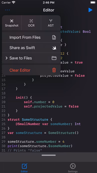 Swifty Compiler Screenshot 3 - AppWisp.com Swifty Compiler Screenshot 3 - AppWisp.com