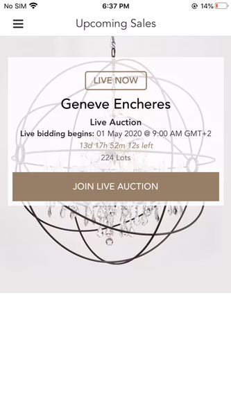 Geneve Encheres Screenshot 1 - AppWisp.com Geneve Encheres Screenshot 1 - AppWisp.com