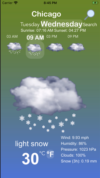 Your Weather App Screenshot 3 - AppWisp.com Your Weather App Screenshot 3 - AppWisp.com