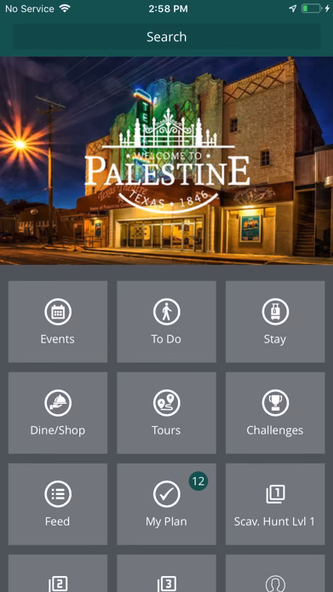 Visit Palestine, TX Screenshot 1 - AppWisp.com Visit Palestine, TX Screenshot 1 - AppWisp.com