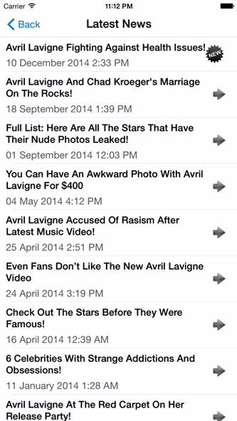 Fan Club - Avril Lavigne Edition Screenshot 4 - AppWisp.com Fan Club - Avril Lavigne Edition Screenshot 4 - AppWisp.com