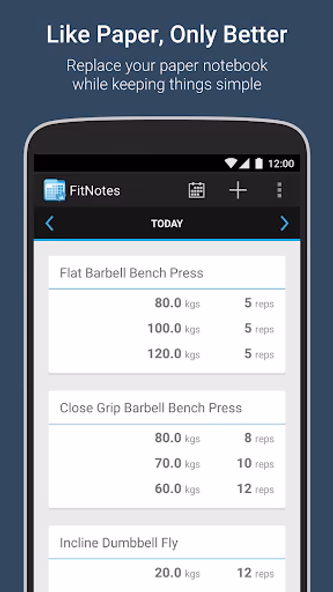 FitNotes - Gym Workout Log Screenshot 1 - AppWisp.com FitNotes - Gym Workout Log Screenshot 1 - AppWisp.com