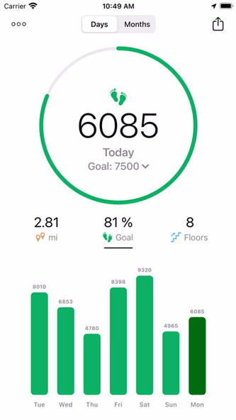 Running Walking Tracker Goals Screenshot 4 - AppWisp.com Running Walking Tracker Goals Screenshot 4 - AppWisp.com