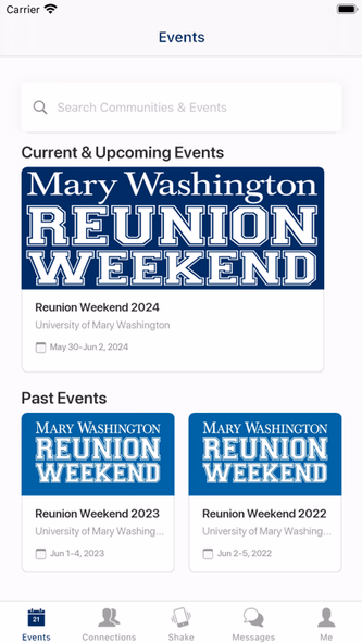 Mary Washington Alumni Events Screenshot 2 - AppWisp.com Mary Washington Alumni Events Screenshot 2 - AppWisp.com