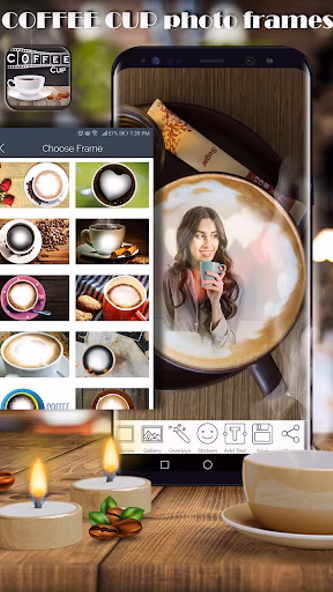 Coffee Cup Photo Frames Screenshot 1 - AppWisp.com Coffee Cup Photo Frames Screenshot 1 - AppWisp.com