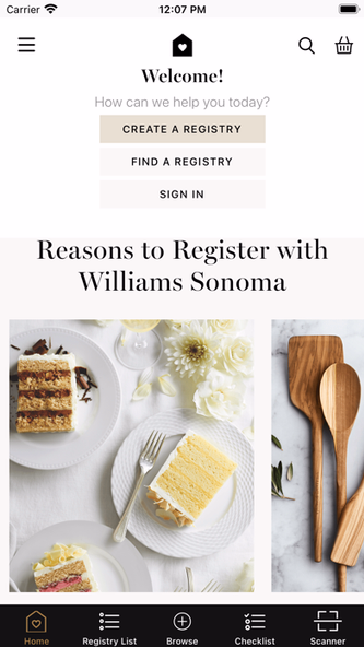 Williams Sonoma Registry Screenshot 3 - AppWisp.com Williams Sonoma Registry Screenshot 3 - AppWisp.com