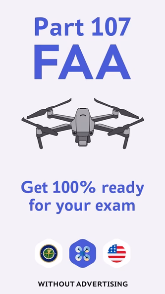 FAA Part 107 — practice test Screenshot 1 - AppWisp.com FAA Part 107 — practice test Screenshot 1 - AppWisp.com