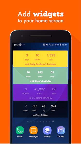 Birthday Countdown Widget Screenshot 4 - AppWisp.com Birthday Countdown Widget Screenshot 4 - AppWisp.com