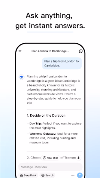 DeepSeek - AI Assistant Screenshot 2 - AppWisp.com DeepSeek - AI Assistant Screenshot 2 - AppWisp.com