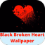 black broken heart wallpaper - AppWisp.com