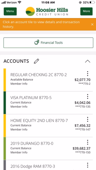 HHCU Mobile Banking Screenshot 1 - AppWisp.com HHCU Mobile Banking Screenshot 1 - AppWisp.com