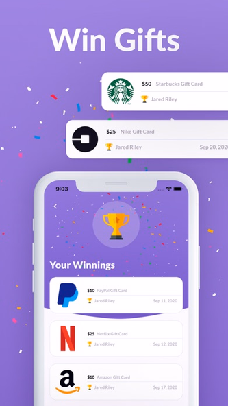 Earn Rewards: Fancy Giveaways Screenshot 3 - AppWisp.com Earn Rewards: Fancy Giveaways Screenshot 3 - AppWisp.com