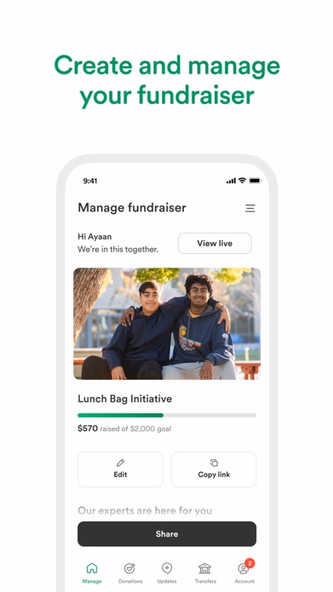GoFundMe: Best in Crowdfunding Screenshot 3 - AppWisp.com GoFundMe: Best in Crowdfunding Screenshot 3 - AppWisp.com