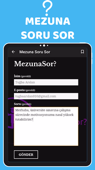 Mezuna Sor Screenshot 1 - AppWisp.com Mezuna Sor Screenshot 1 - AppWisp.com