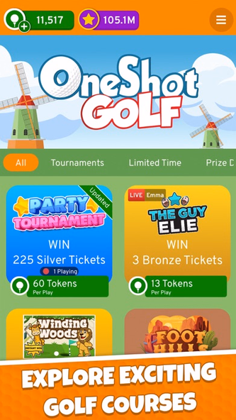 OneShot Golf: Robot Golf & Win Screenshot 4 - AppWisp.com