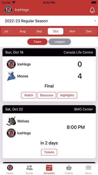 Rockford IceHogs Screenshot 4 - AppWisp.com Rockford IceHogs Screenshot 4 - AppWisp.com