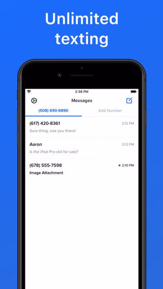 Second Texting Number Screenshot 3 - AppWisp.com Second Texting Number Screenshot 3 - AppWisp.com